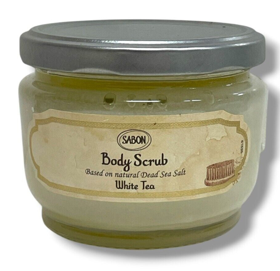 Natural Dead Sea Salt Body Scrub with White Tea - 320g Exfoliant