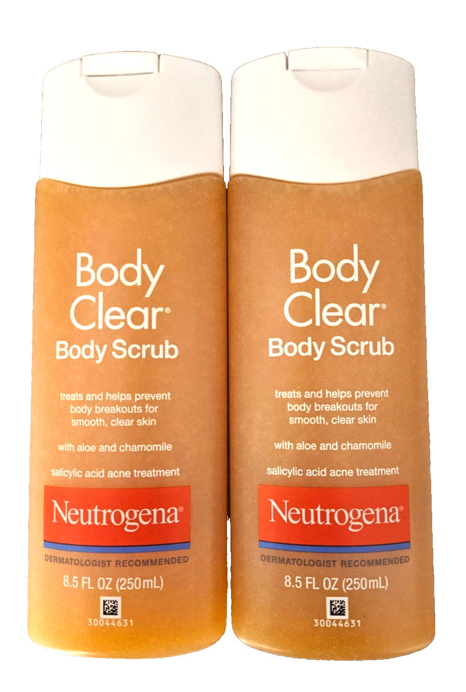 Neutrogena Medicated Body Scrub 8.5oz - Pack of 2 for Clear Skin