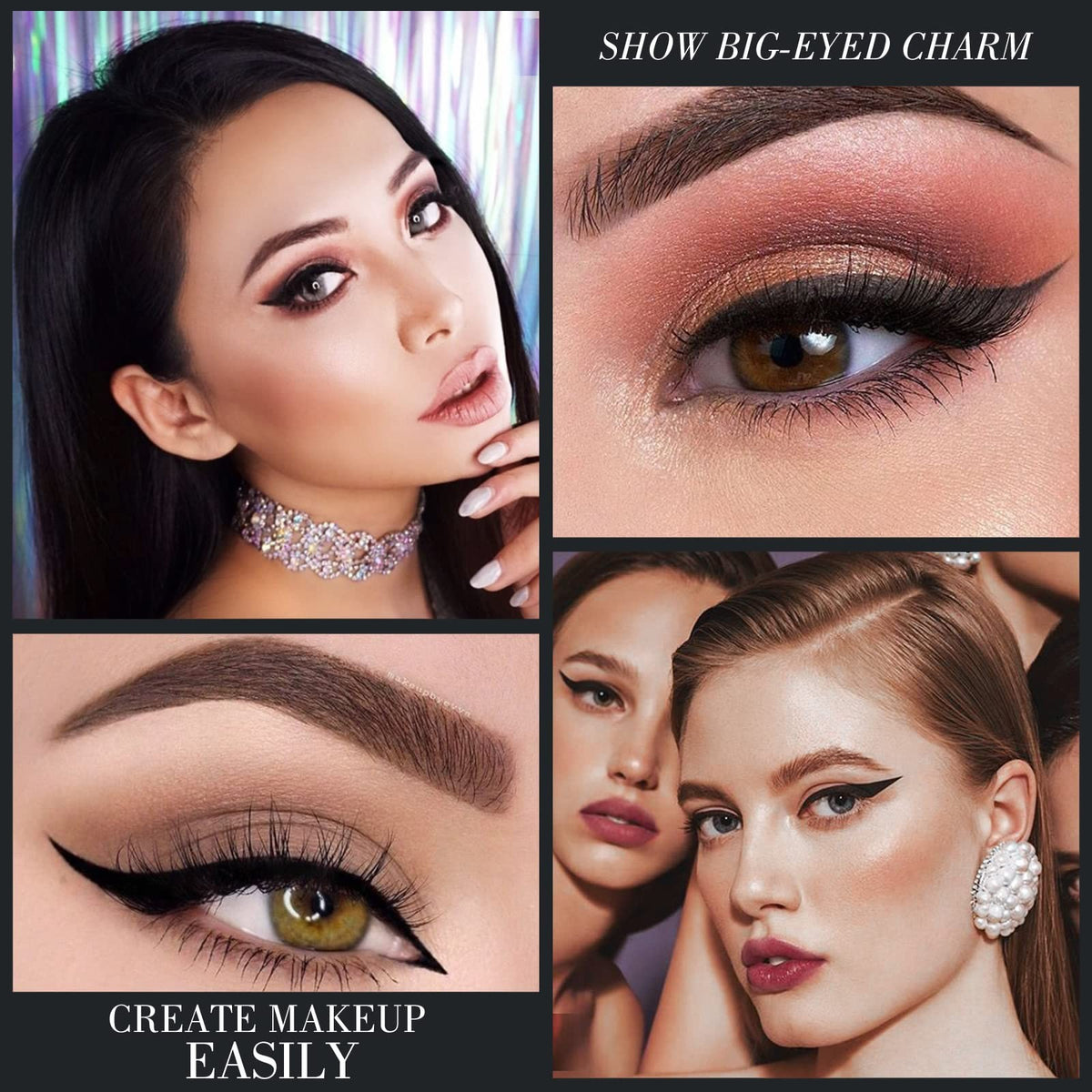 Waterproof Gel Eyeliner Set - Long Lasting 4 Colors Eye Makeup Pencils