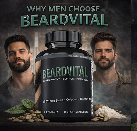 Beard Growth Supplement for Men – Biotin, Collagen & Keratin