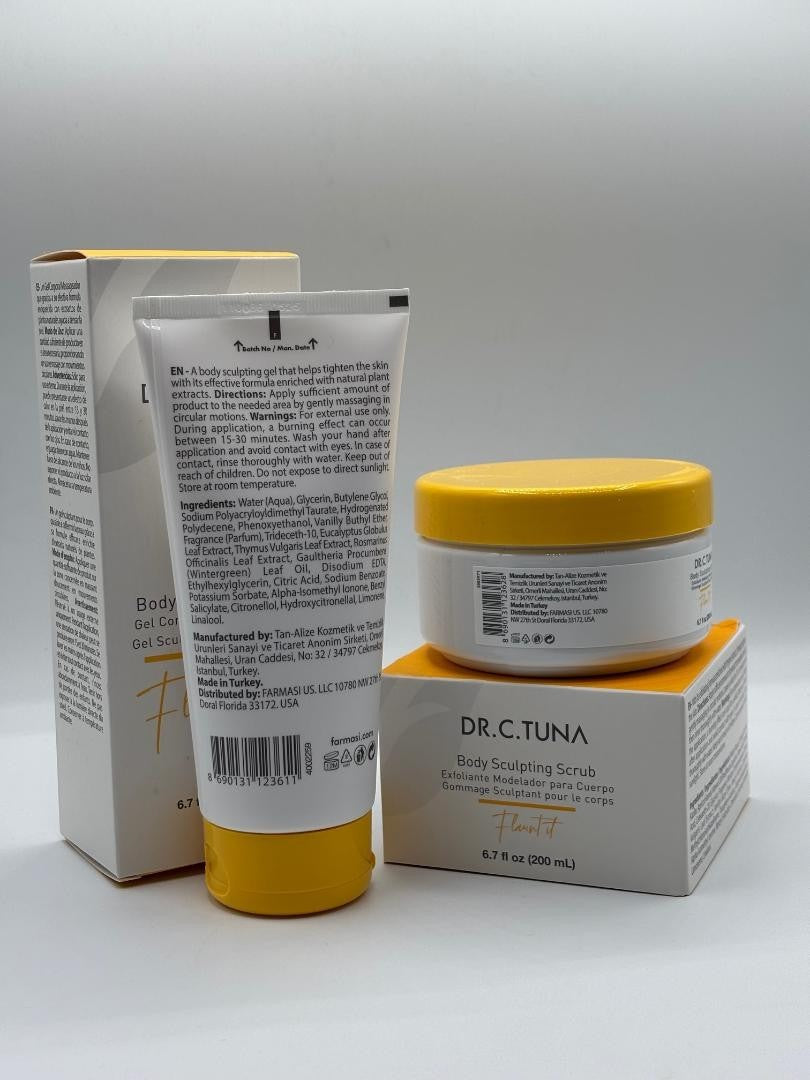 Farmasi Dr. C. Tuna Flaunt It Set – Body Sculpting Gel + Scrub 2 Pcs.
