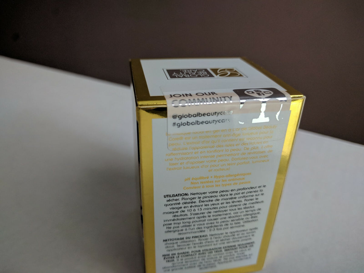 Gold Gel Face Mask with Applicator - 1.7 oz