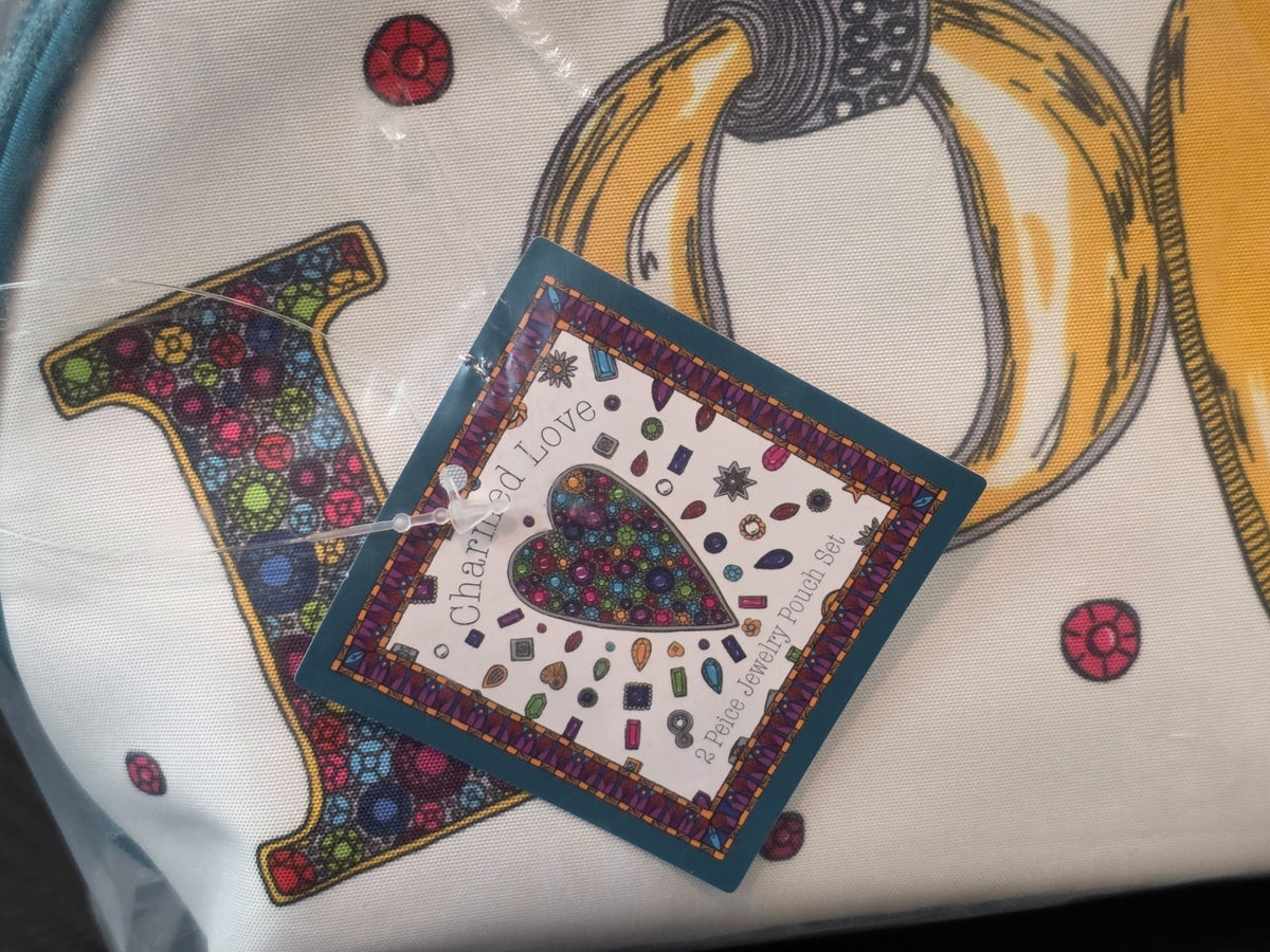 Brighton Charmed Love Jewelry & Makeup Pouch Set - Travel Organizer