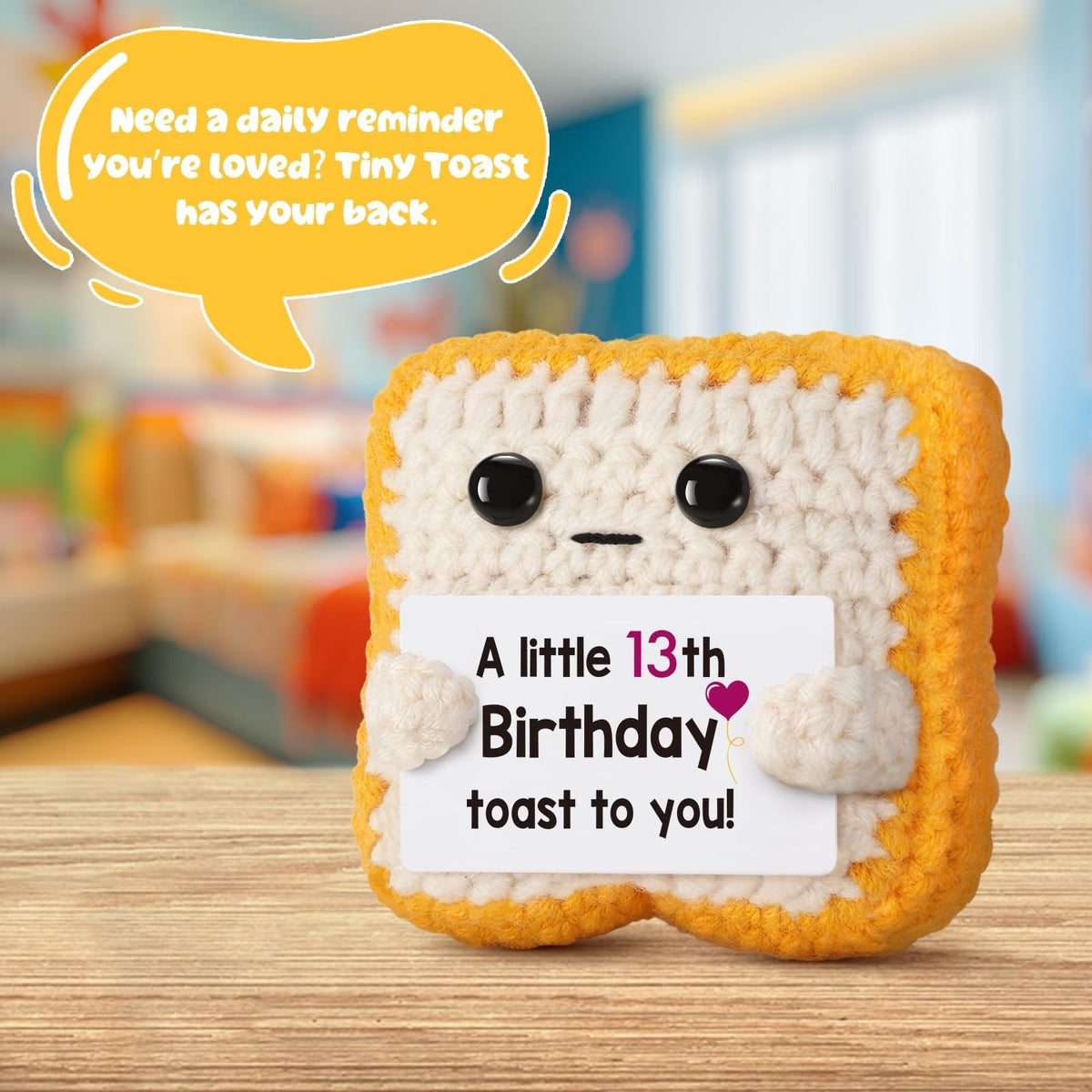 13th Birthday Gift for Girls & Boys Neon Toast Sign - Funny Keepsake Decor