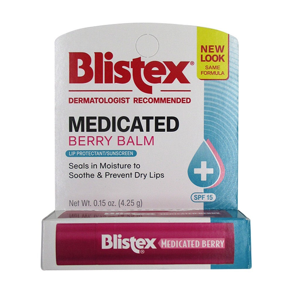 Medicated Berry Lip Balm with SPF 15 - Moisturizing & Protecting, 5 Pack
