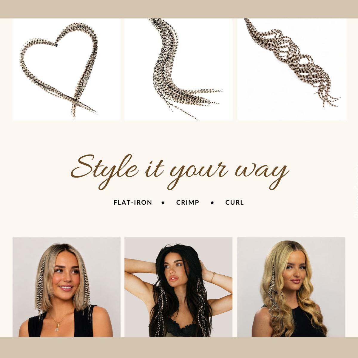 Real Feather Hair Extensions Set - 21 Black & White Rooster Feathers, Festival & Boho Hair Accessories