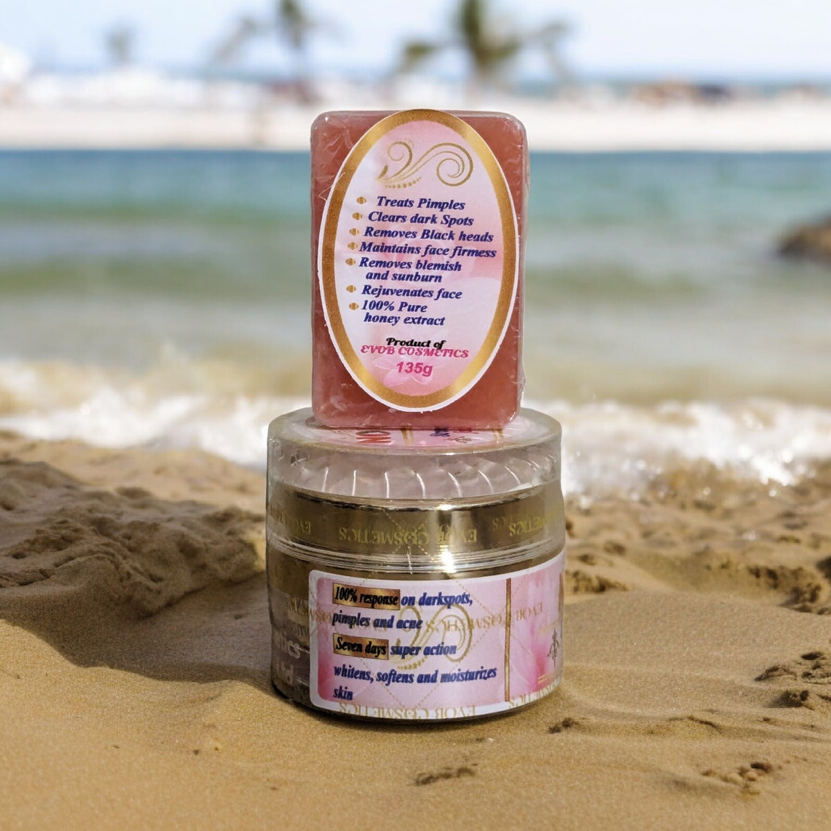Strong Whitening Face Cream & Facial Soap Set - 75g