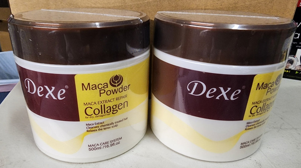 2-Pack Collagen Hair Mask with Maca Extract & Argan Oil for Damaged Hair 1000ml