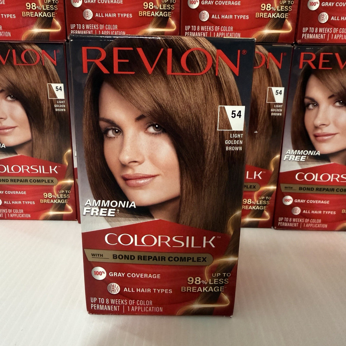 ColorSilk Hair Color Dye #54 Light Golden Brown - Pack of 12