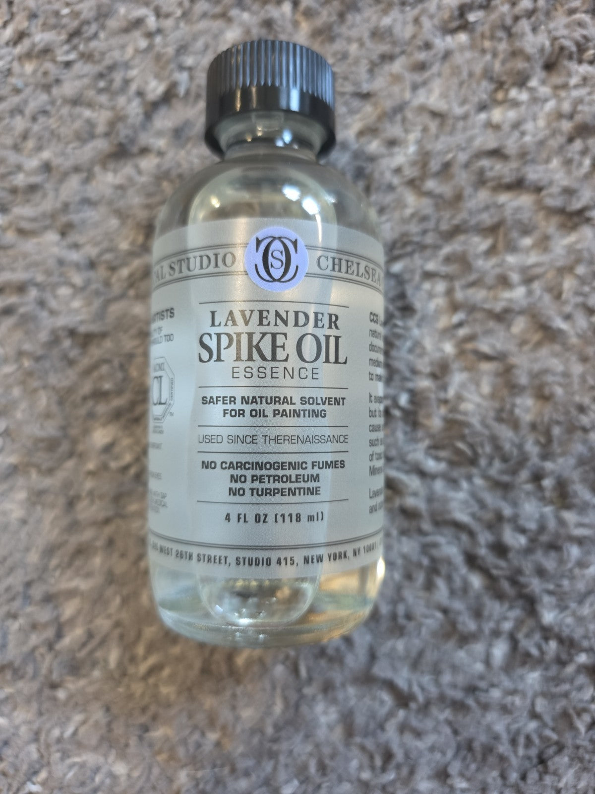Lavender Spike Oil Essence Natural Solvent for Art & Craft Cleaning 4oz