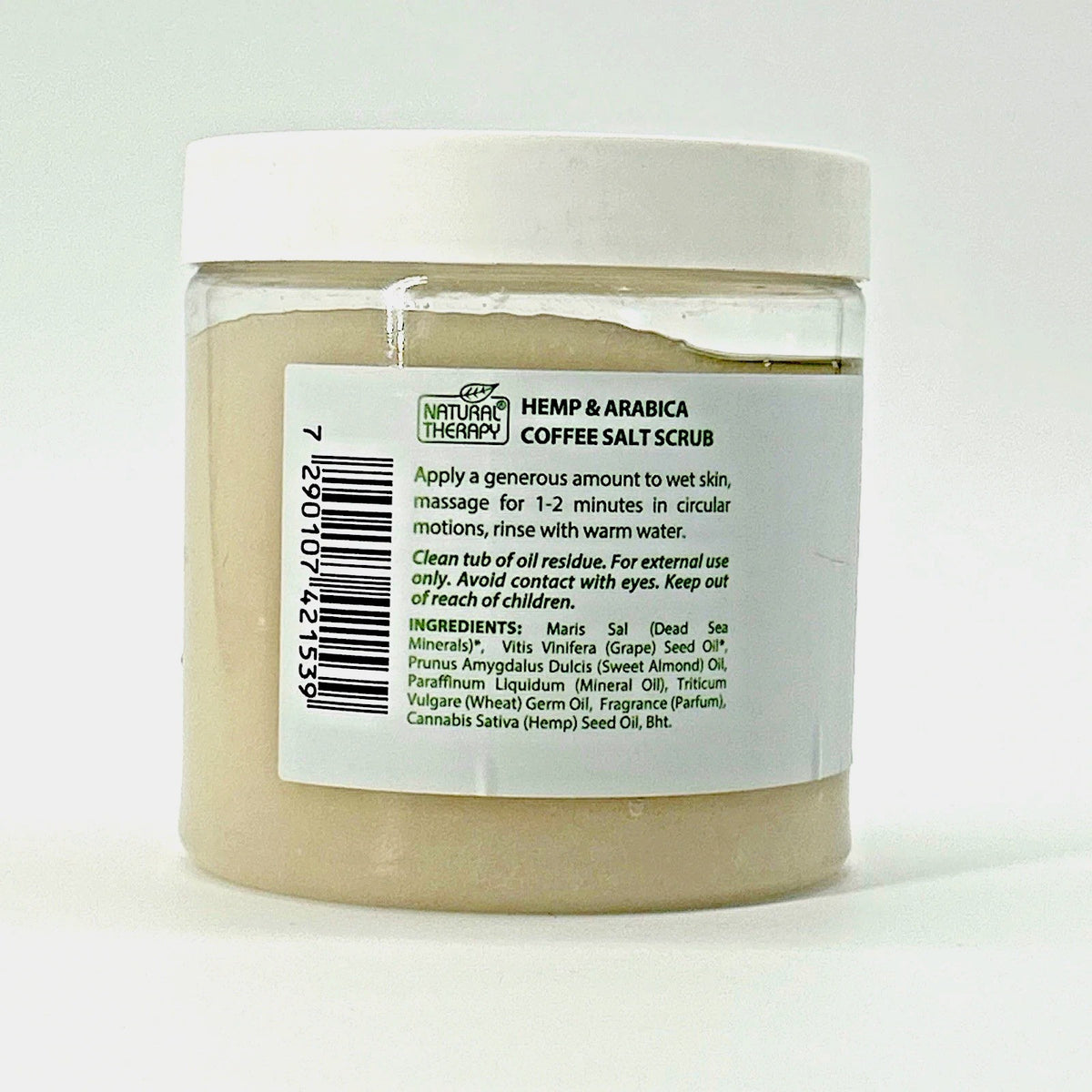 Natural Therapy Hemp+Coffee Exfoliating Glow Mineral Salt Scrub