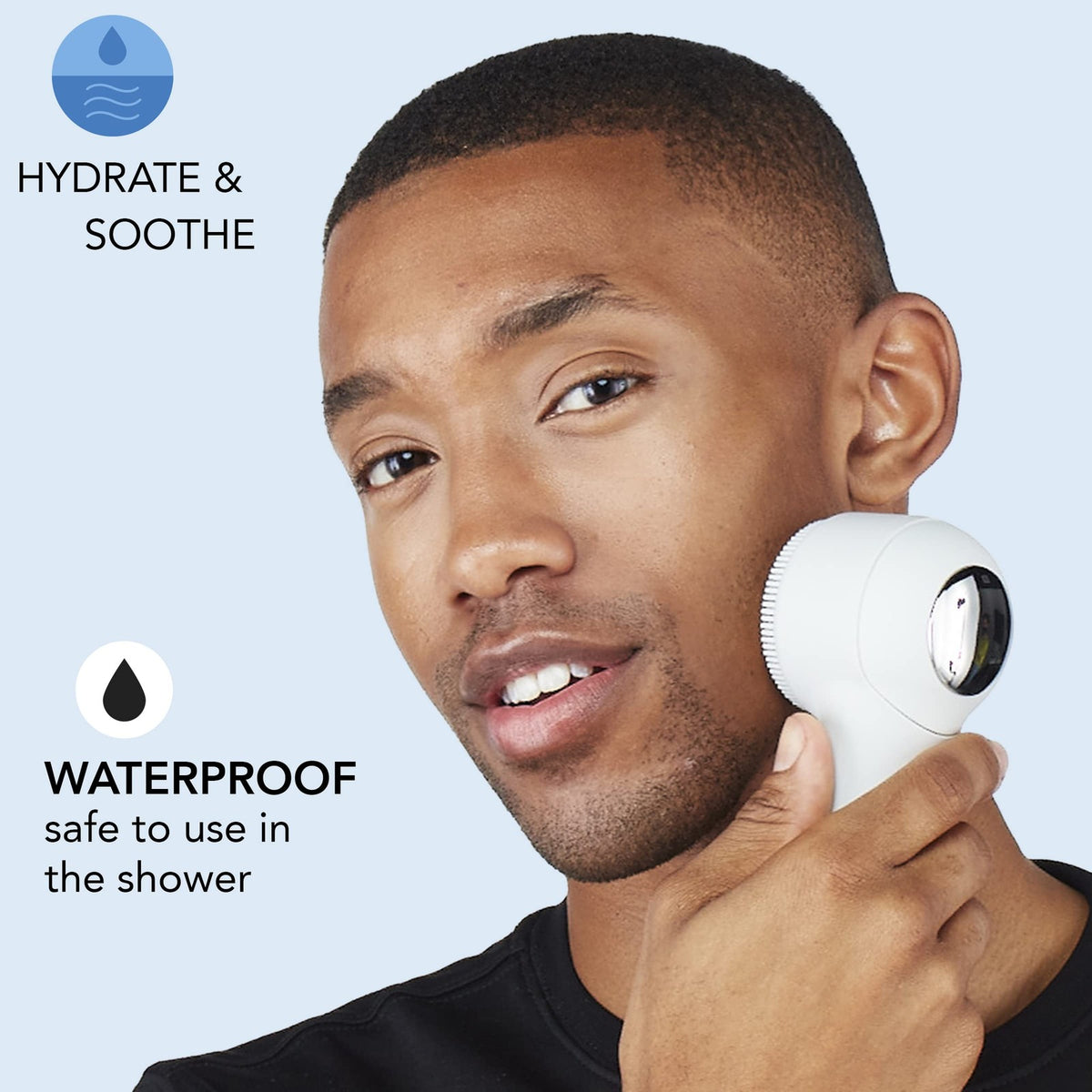 Conair Cryotherapy Facial Cleansing Brush with Silicone Head & Cool Metal Plate