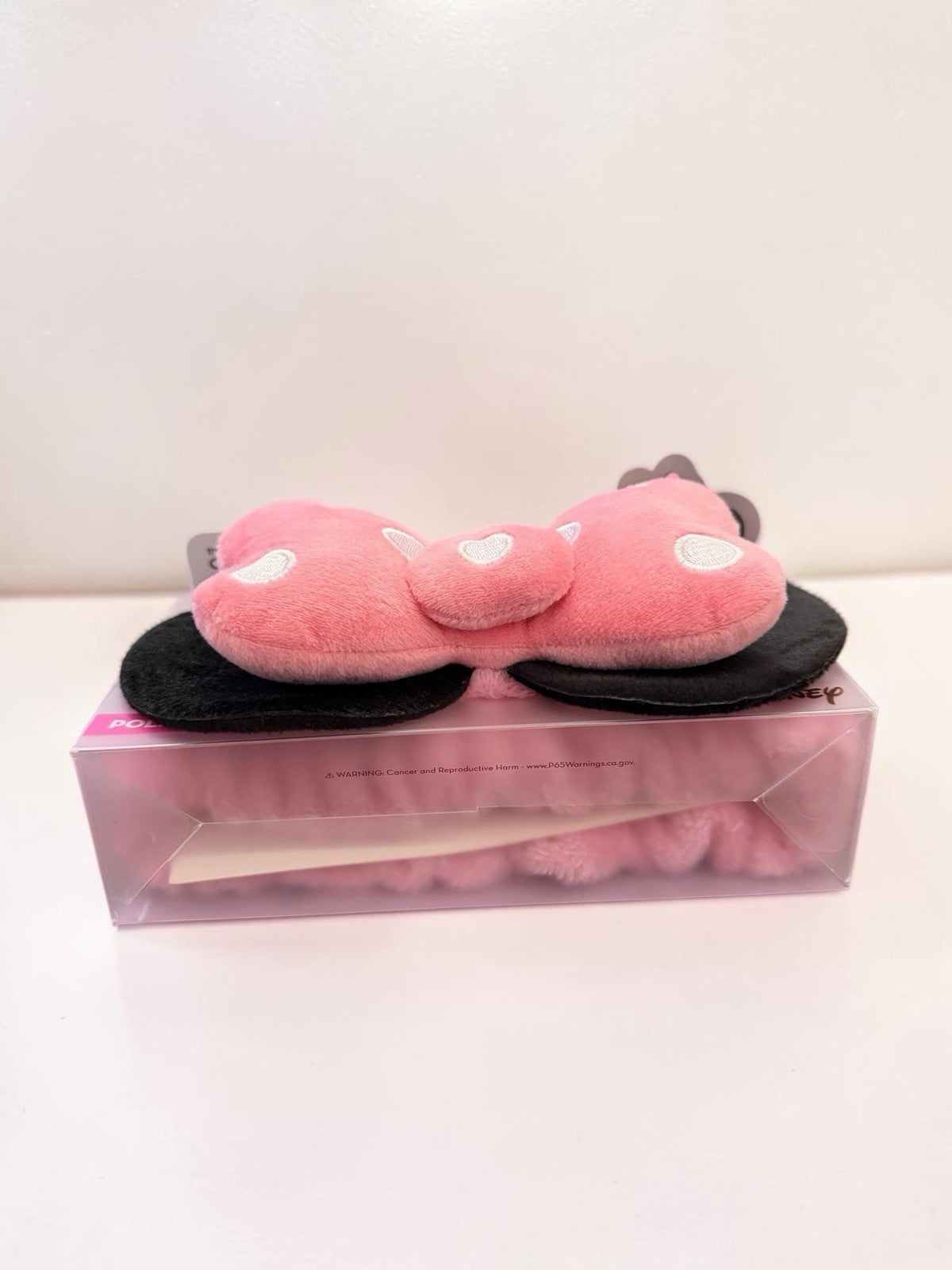 Makeup Bag Set with Minnie Mouse Press-On Nails & Spa Headband - 3 Pc