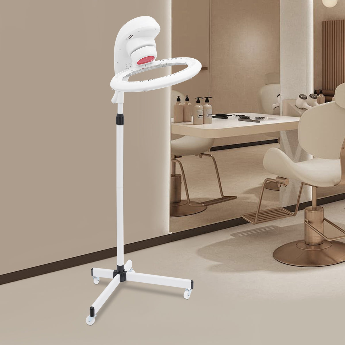 Professional Infrared Stand Hair Dryer with Wheels for Salon Styling