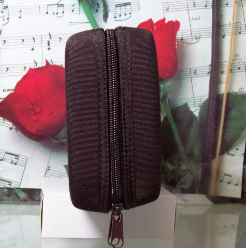 Men's Travel Shaving Kit Case - Hard Vinyl Dark Brown
