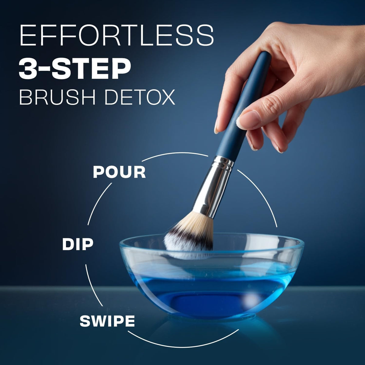 Makeup Brush Cleaner - Quick-Dry Rinse-Free Formula 32 oz Duo Pack