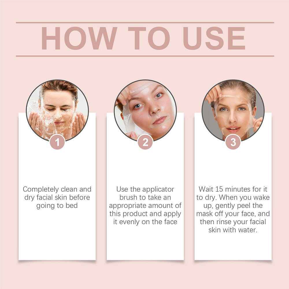 Collagen Night Peel-Off Mask - Overnight Wrapping Facial, 75g x 2