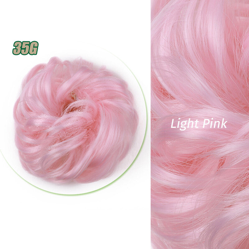 Curly Messy Bun Hair Piece Scrunchie Thick Updo Hair Extensions - Real Human Hair