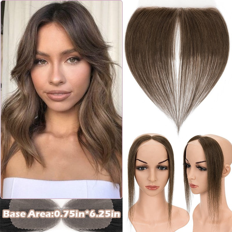 Full Lace Hair Topper with Wire for Women - Natural Human Hair Frontal