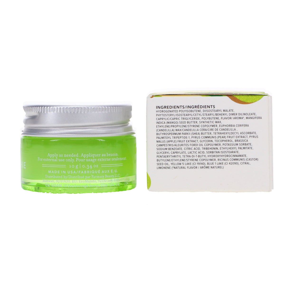 Lip Balm Pear Kiwi Vitamin C Peptide Hydrating Treatment - 0.34 oz