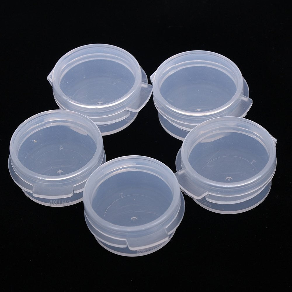 5g Empty Clear Cosmetic Jars with Snap Lids – 50 Pack Portable Mini Containers