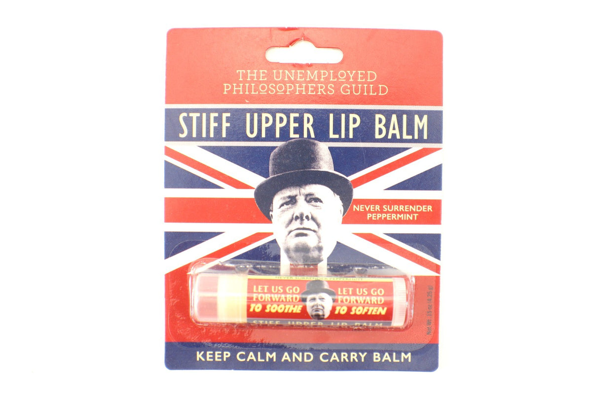 Lip Balm Tube - Peppermint Winston Churchill Stiff Upper Lip Organic & Cruelty-Free