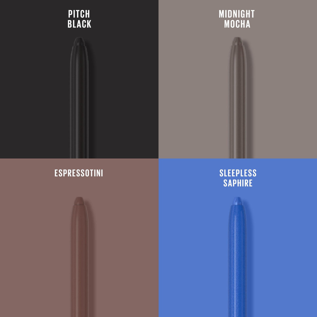 Waterproof Gel Eyeliner Pencil Smokey Brown Blendable Long-Lasting 0.01oz