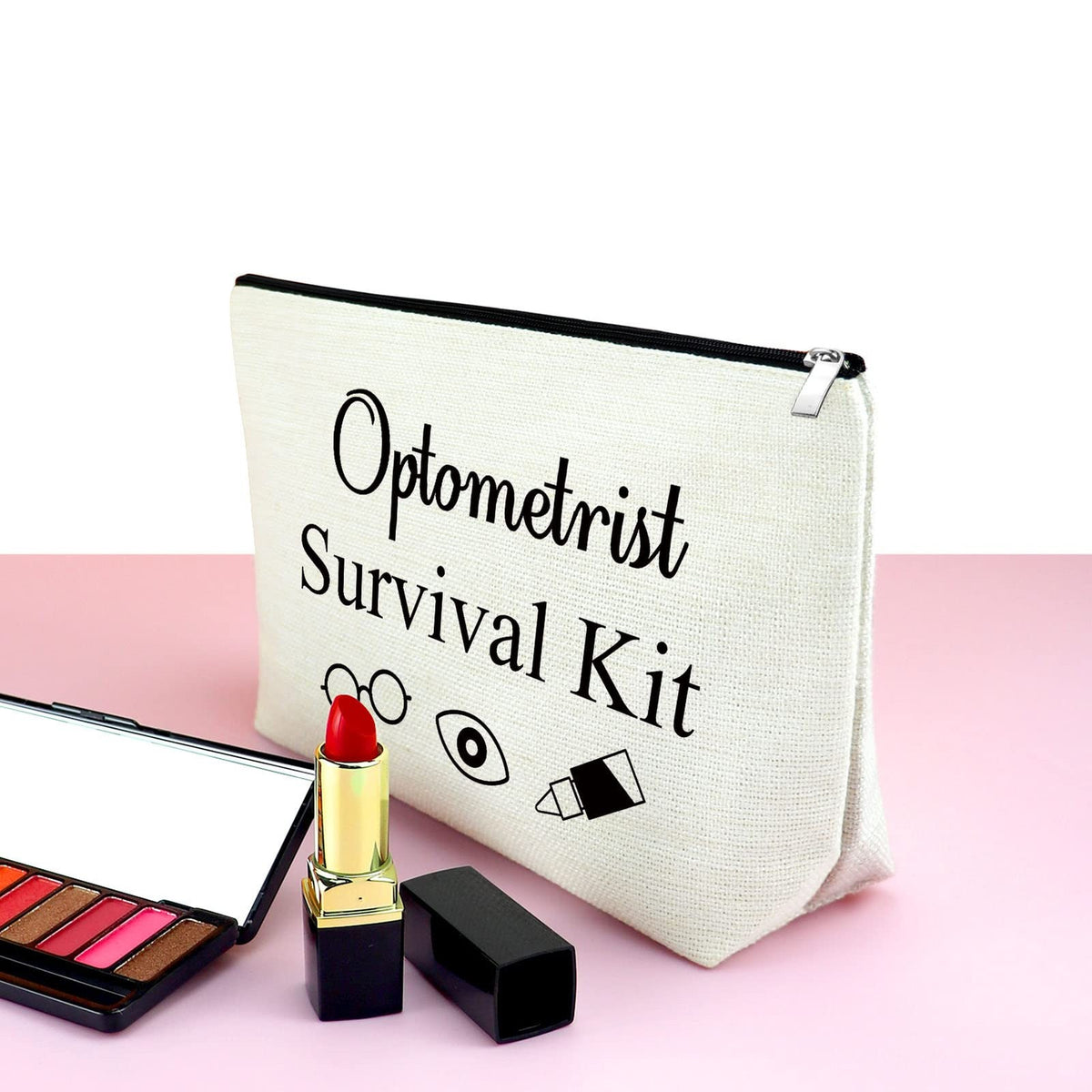 Optometry Graduation Gift Cosmetic Bag Eye Doctor Vision Makeup Pouch Travel