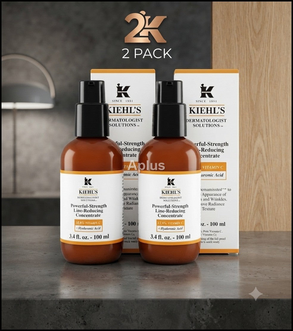 Kiehl's Line-Reducing Concentrate 2-Pack - Facial Skincare Serum 100mL