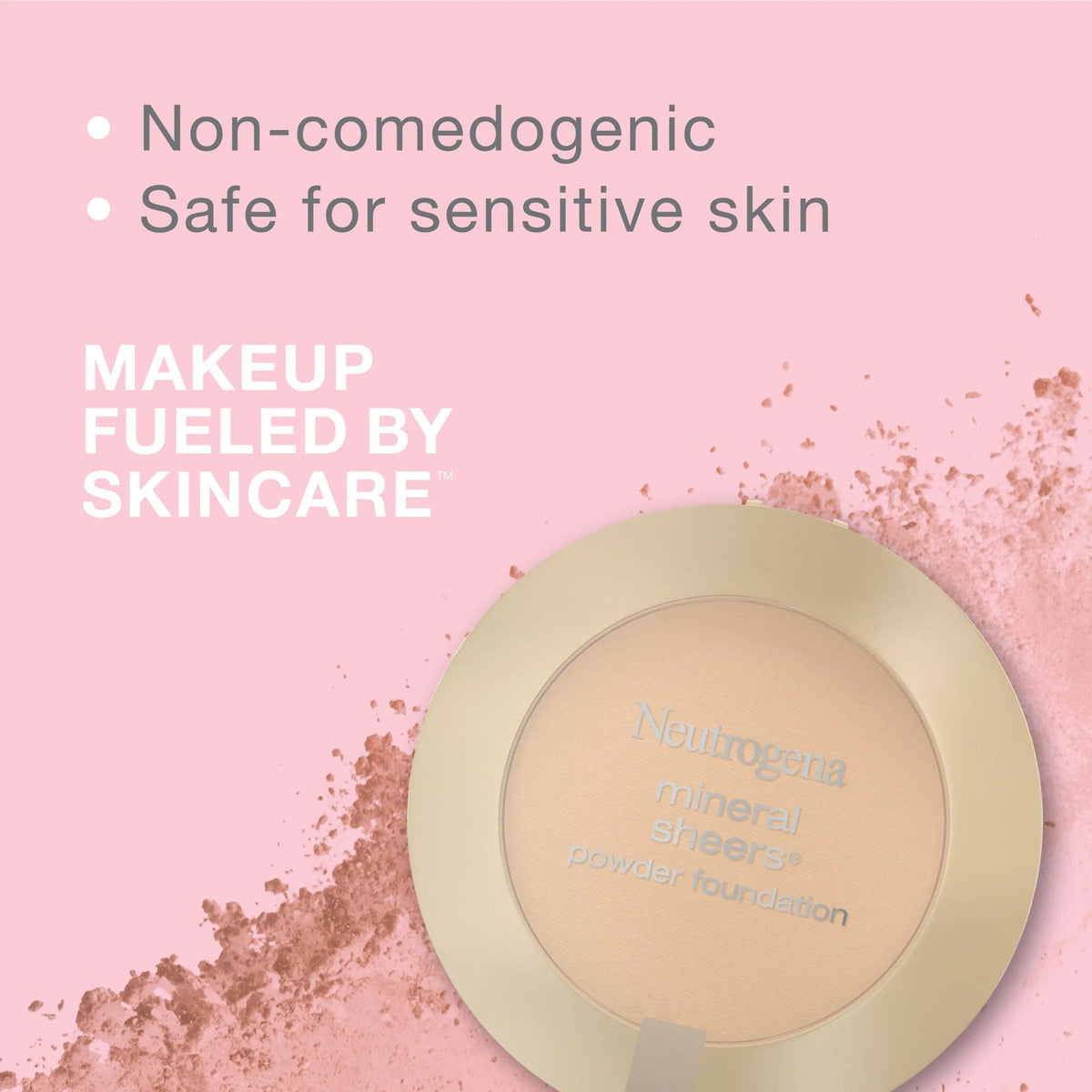 Mineral Sheers Powder Foundation Natural Ivory SPF 20 - Oil-Free, Sheer Coverage