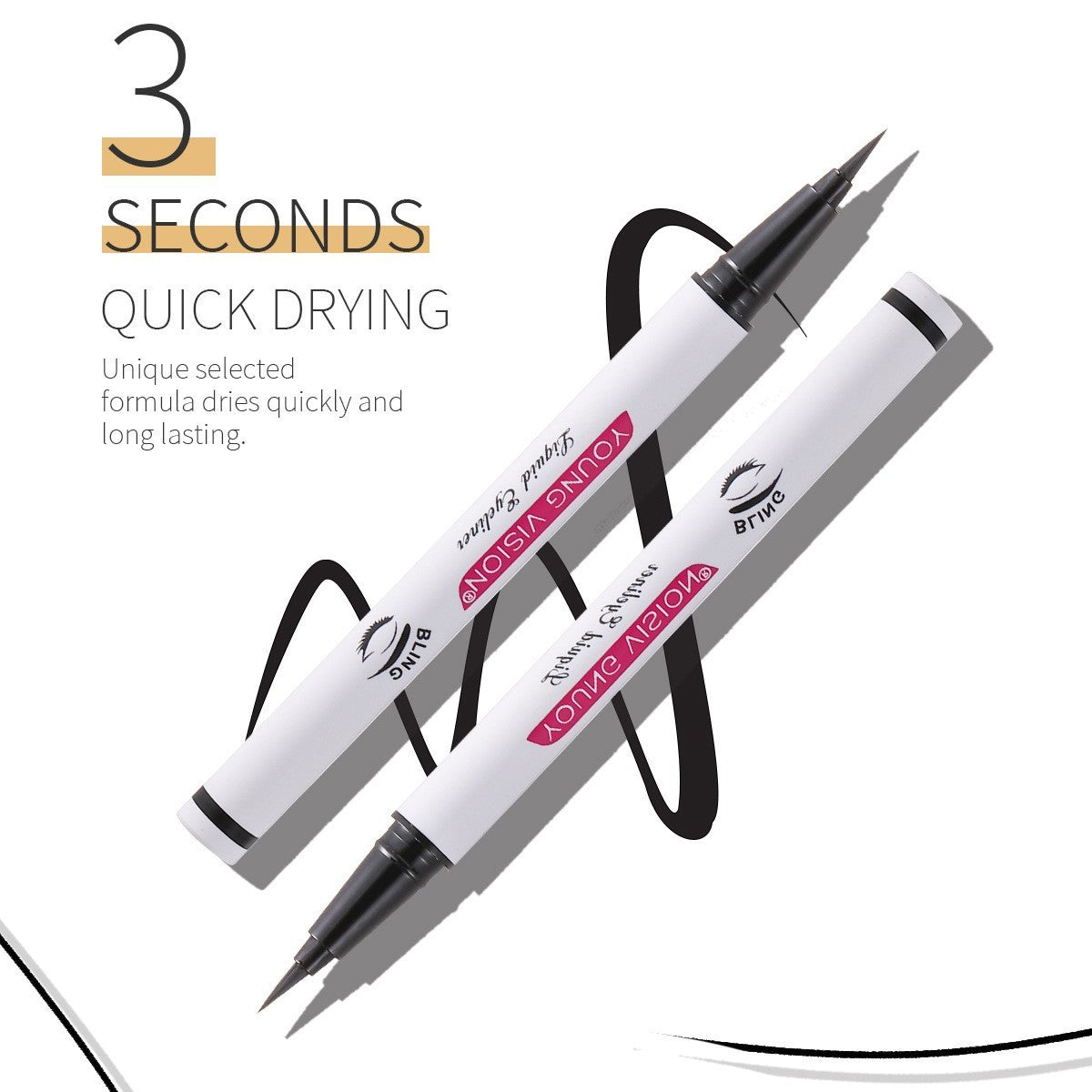 Liquid Eyeliner Set Matte Waterproof Smudge-Proof Long Lasting Eye Makeup 5 Pieces