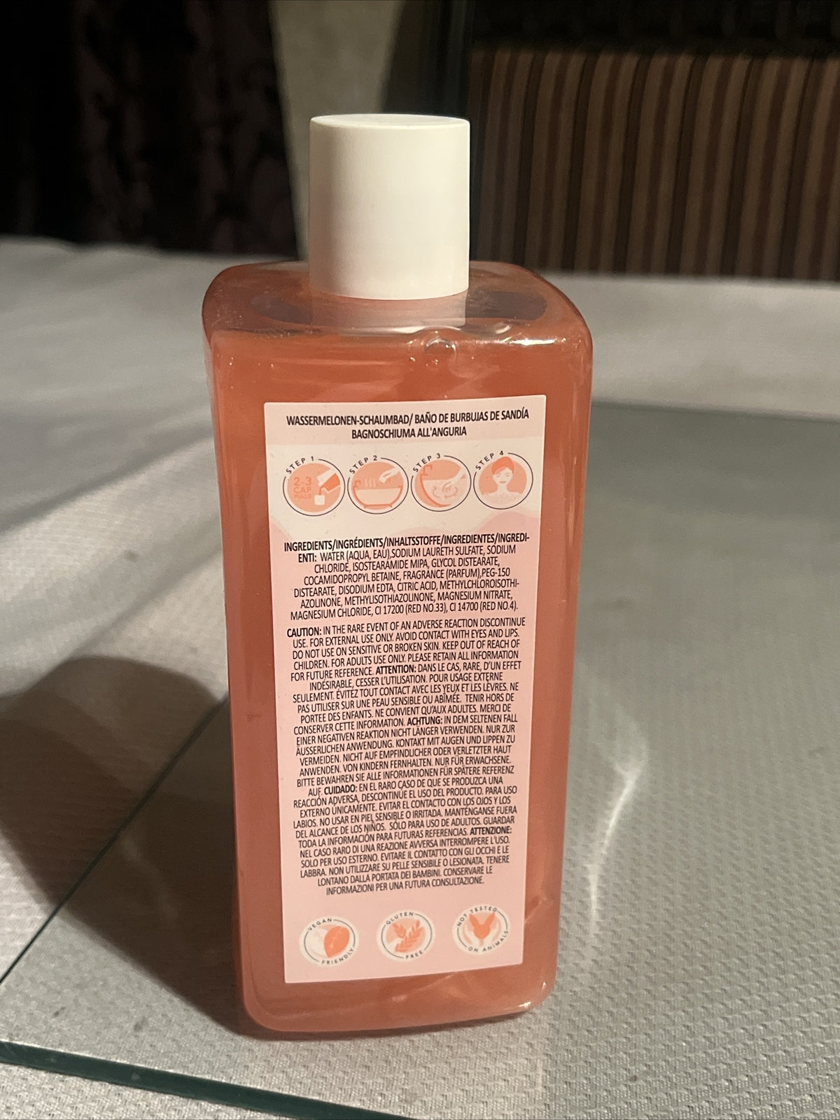 Watermelon Bubble Bath 15 oz. Sunday Rain Sealed Vegan Cruelty Free