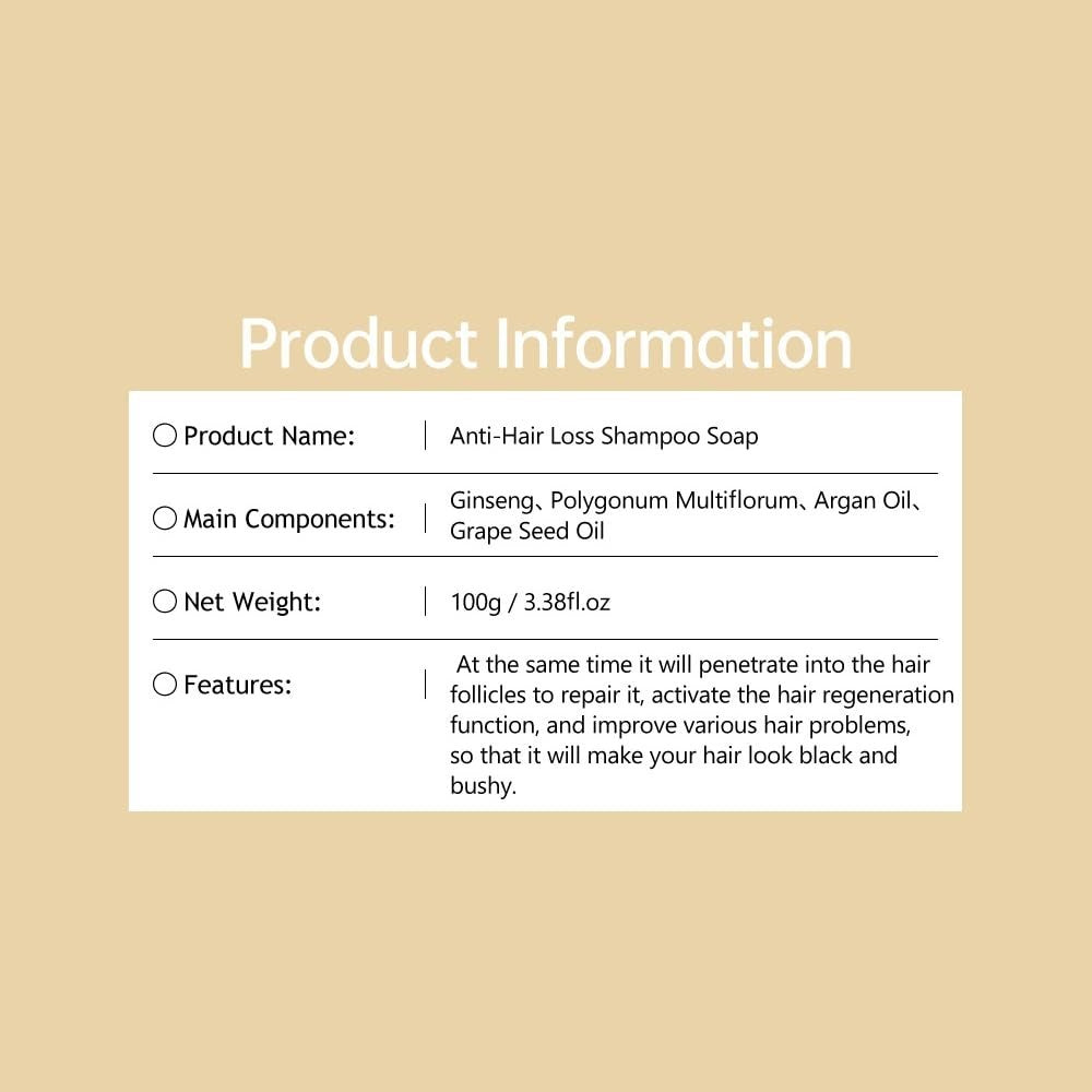 Ginger Hair Loss Shampoo - Anti Hair Loss & Growth Formula 100g