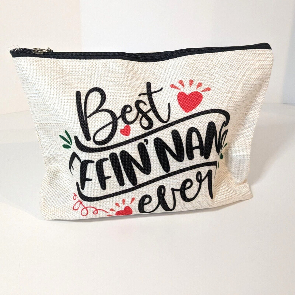 Travel Makeup Bag - Grandma Gift Clutch Style White
