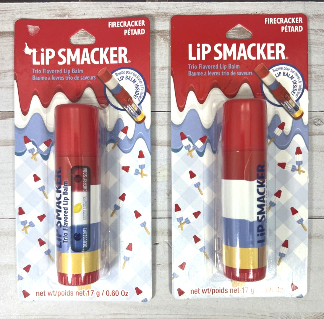 Lip Smacker Jumbo Firecracker Lip Balm Set - 2 Pack, 0.6oz Each