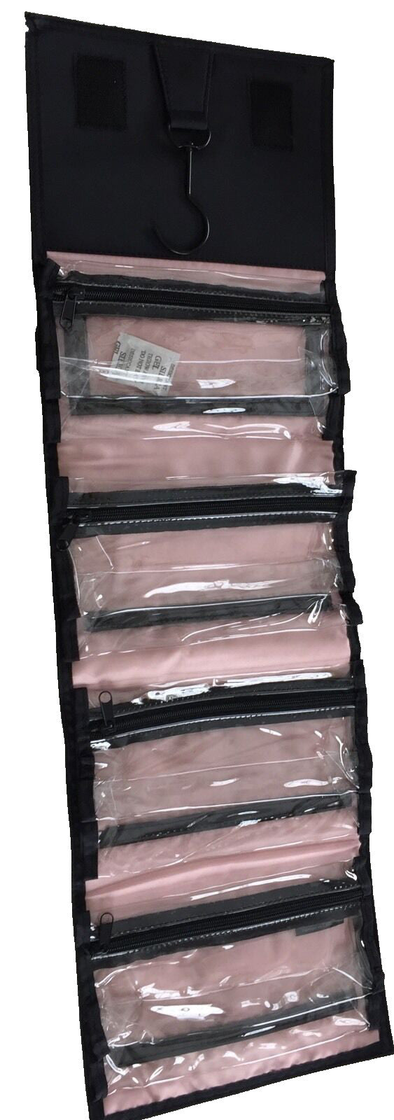 Full Size Black Travel Makeup Organizer Roll Up Bag - New