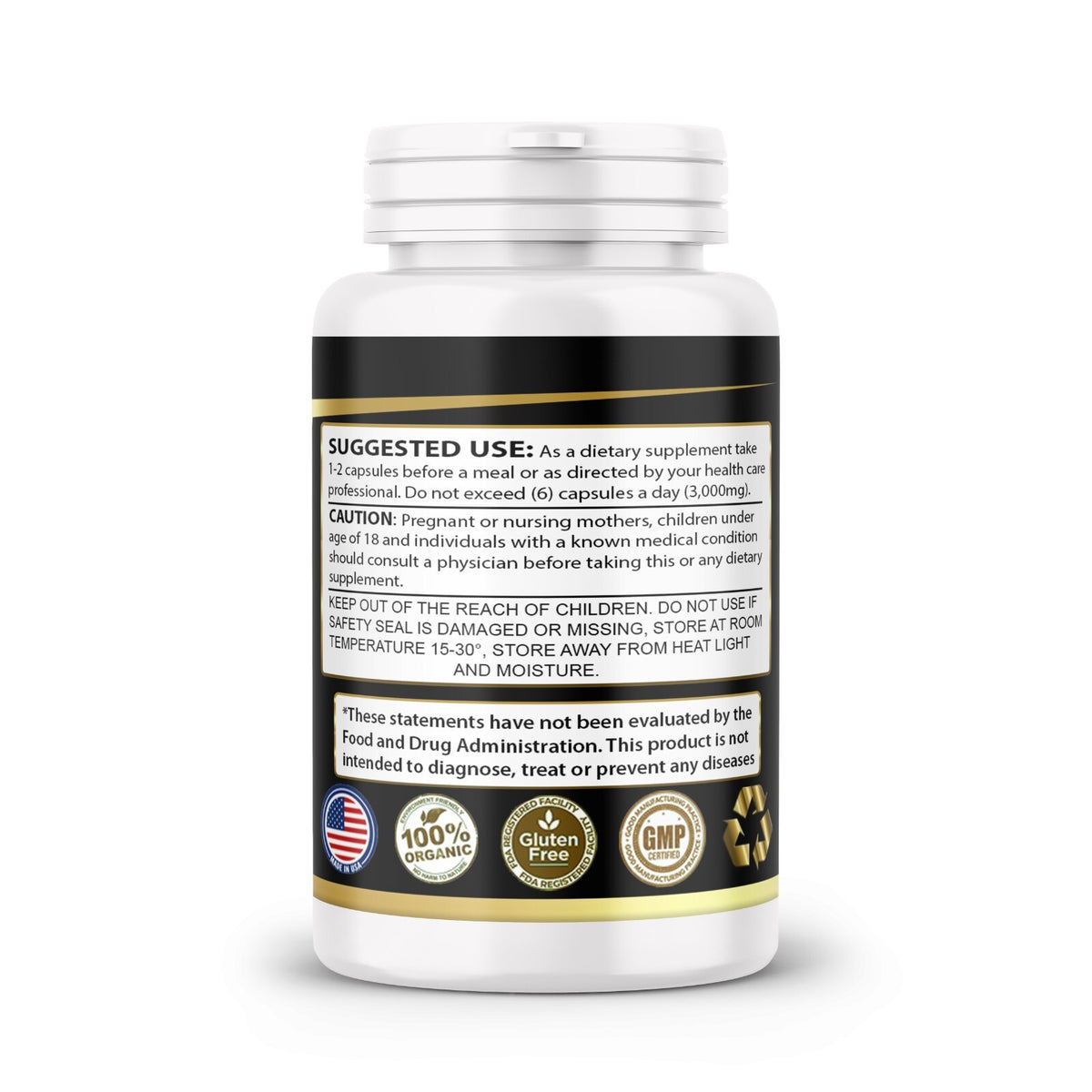Hair Regrowth Supplement 60 Capsules - Natural Hair Loss Support