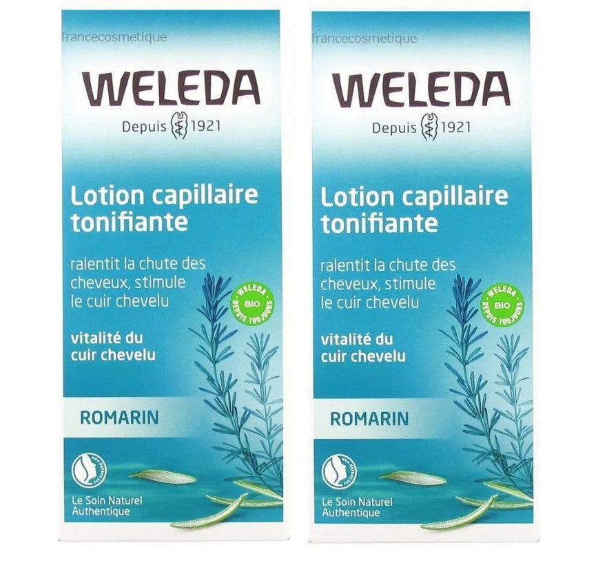 2 PACK Weleda Rosemary Toning Hair Lotion 100ml / 3.3oz