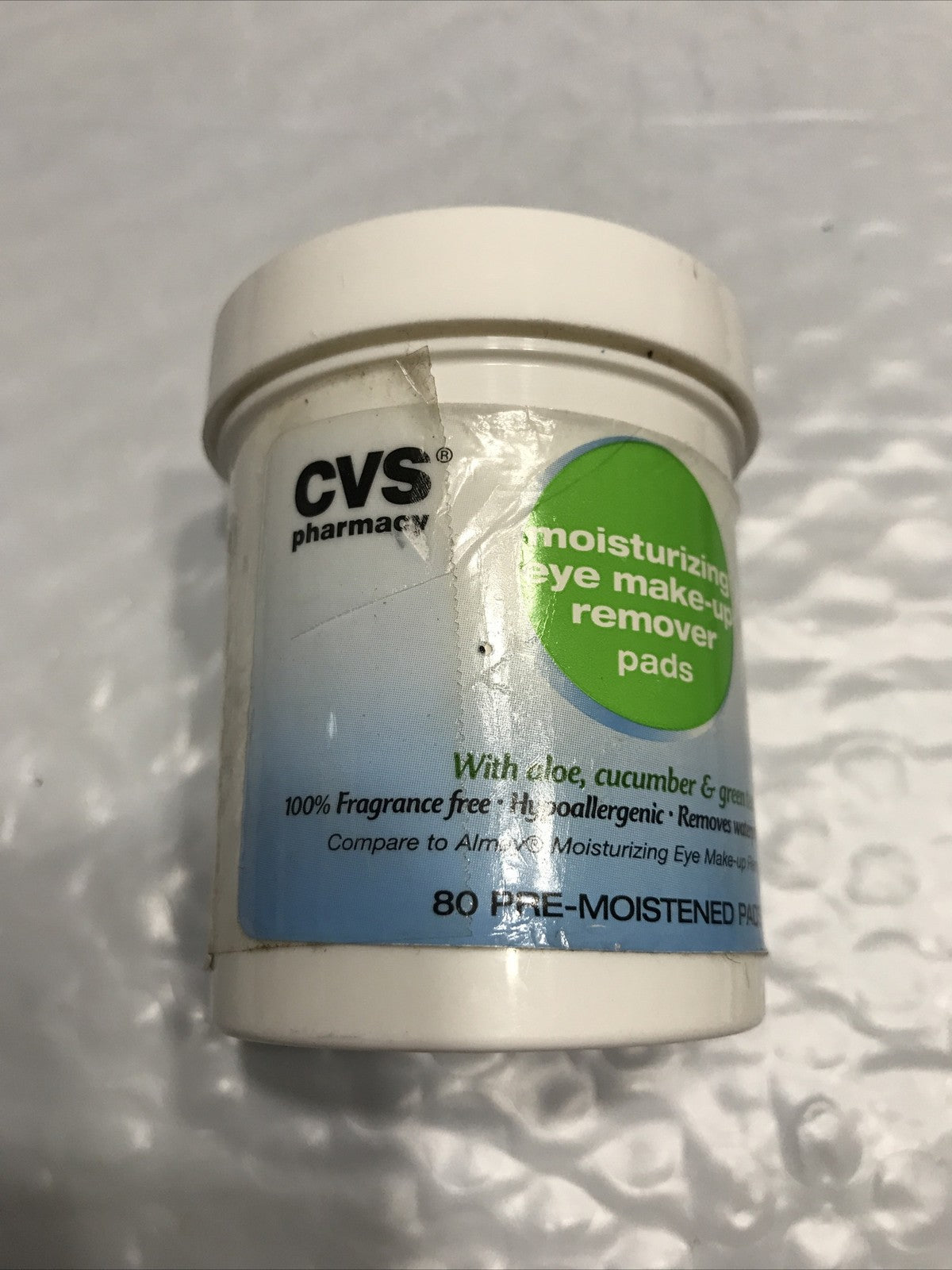 Moisturizing Eye Makeup Remover Pads – 80 Count, Aloe & Cucumber
