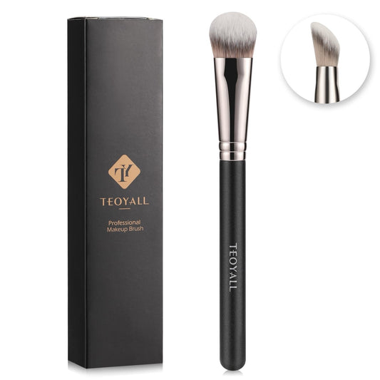 Angled Concealer Brush for Face Makeup - Synthetic Contour & Blending Tool