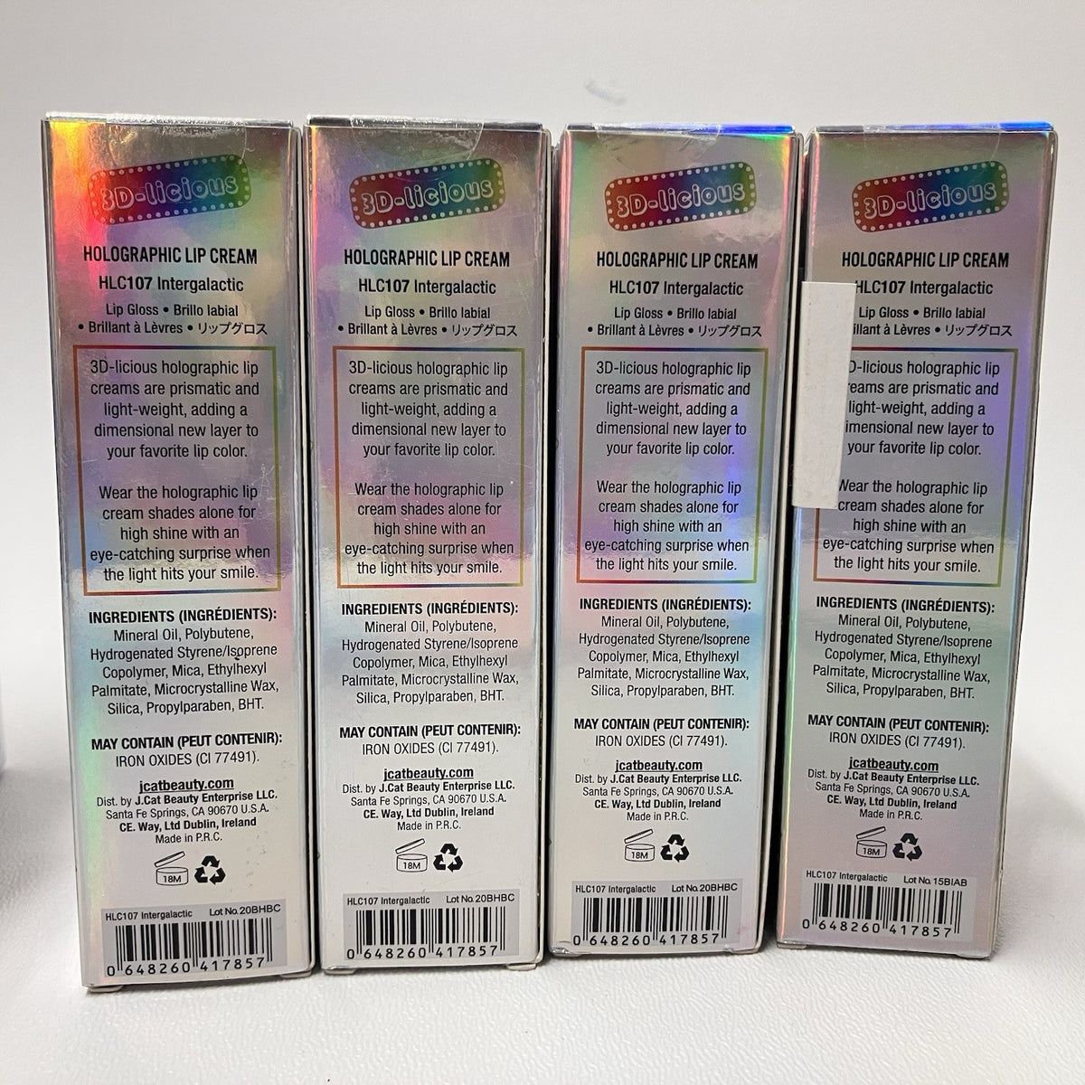 27-Piece Lip Gloss Set - Holographic, Cream, 6ml Each, Multiple Colors