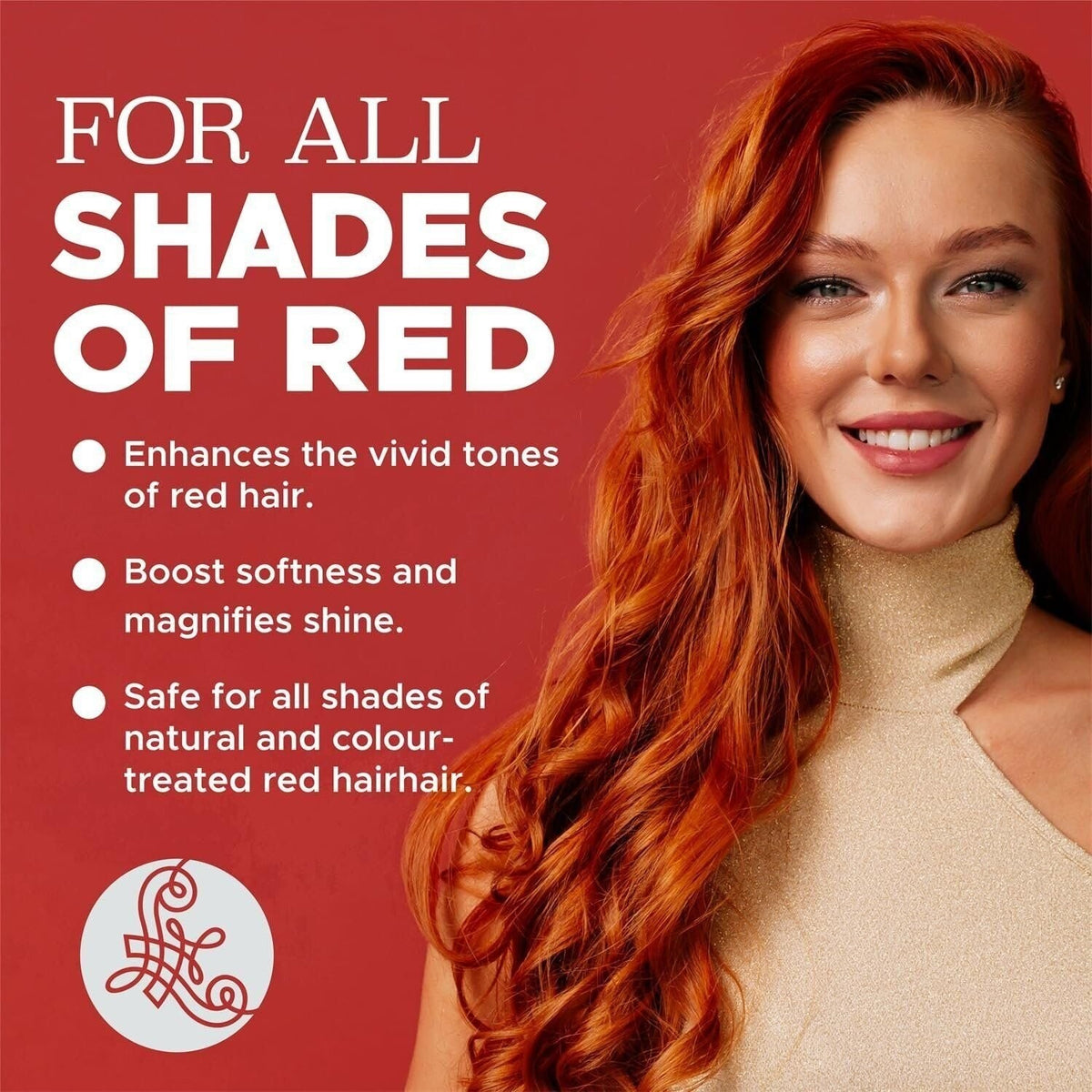 Red Color Depositing Shampoo and Conditioner Set, Sulfate-Free - 2x1.01oz