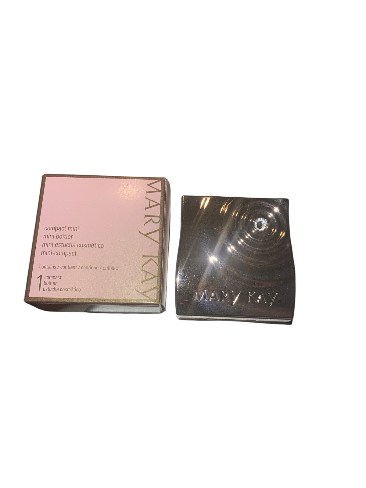 Mini Rose Gold Compact Mirror with Mirror - Unfilled, Customizable, Discontinued
