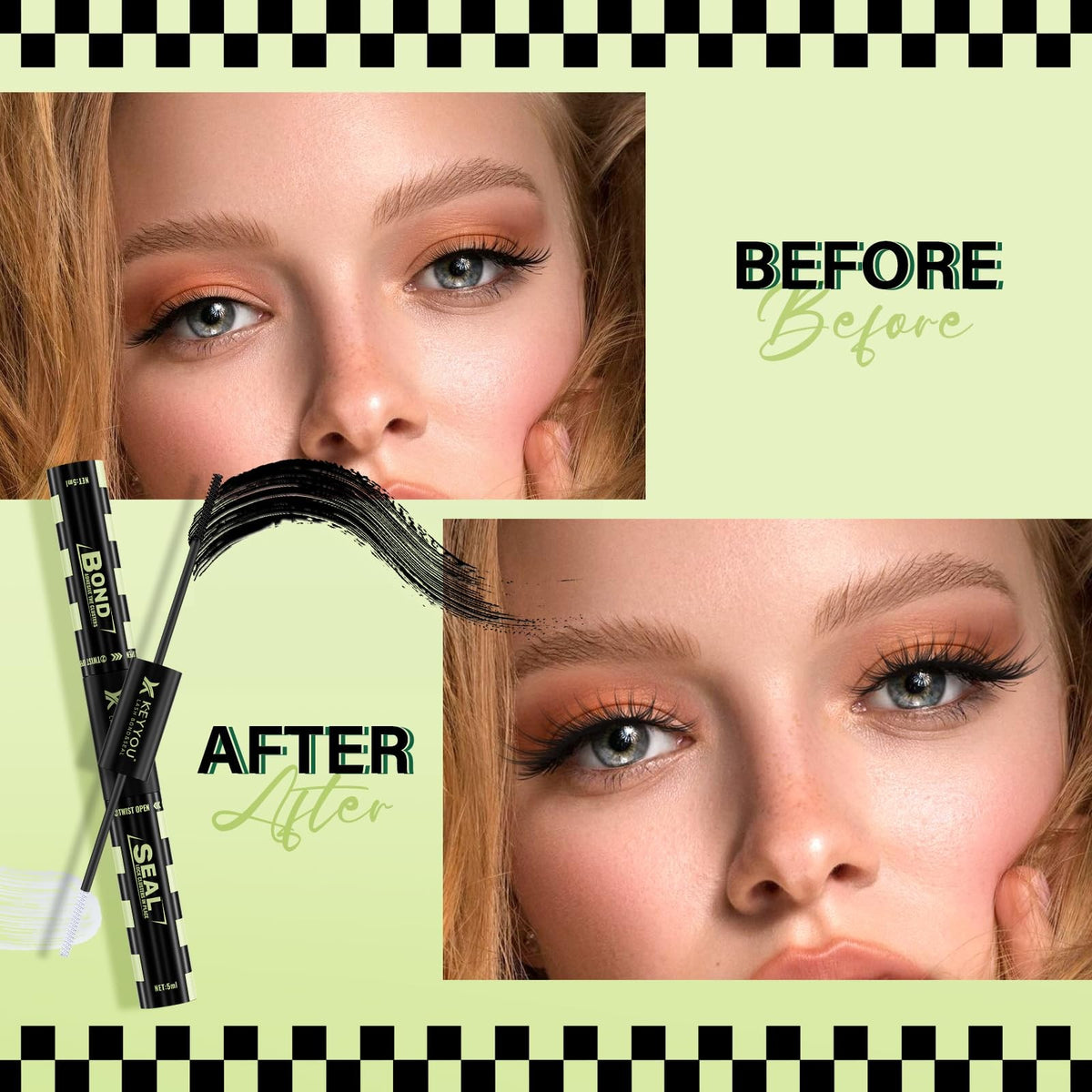 Lash Bond and Seal Black Glue 10ml – 2-in-1 Lash Adhesive, Latex‑Free