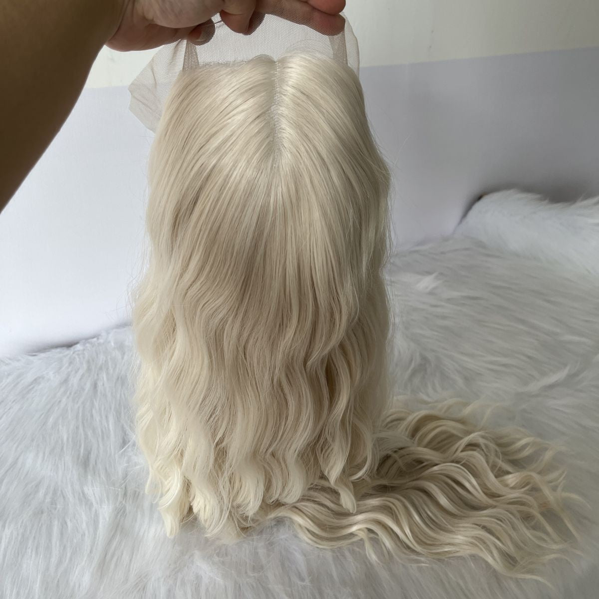 Long Wavy Synthetic Lace Front Wig - Heat Resistant Blonde Hair, 13x4 Parting