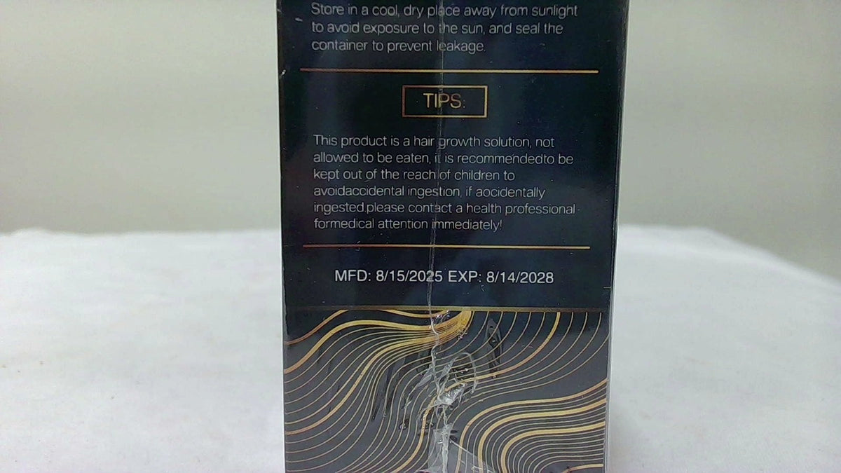 5% Minoxidil Hair Growth Serum, (2 PACK) Natural Biotin Oil For Men