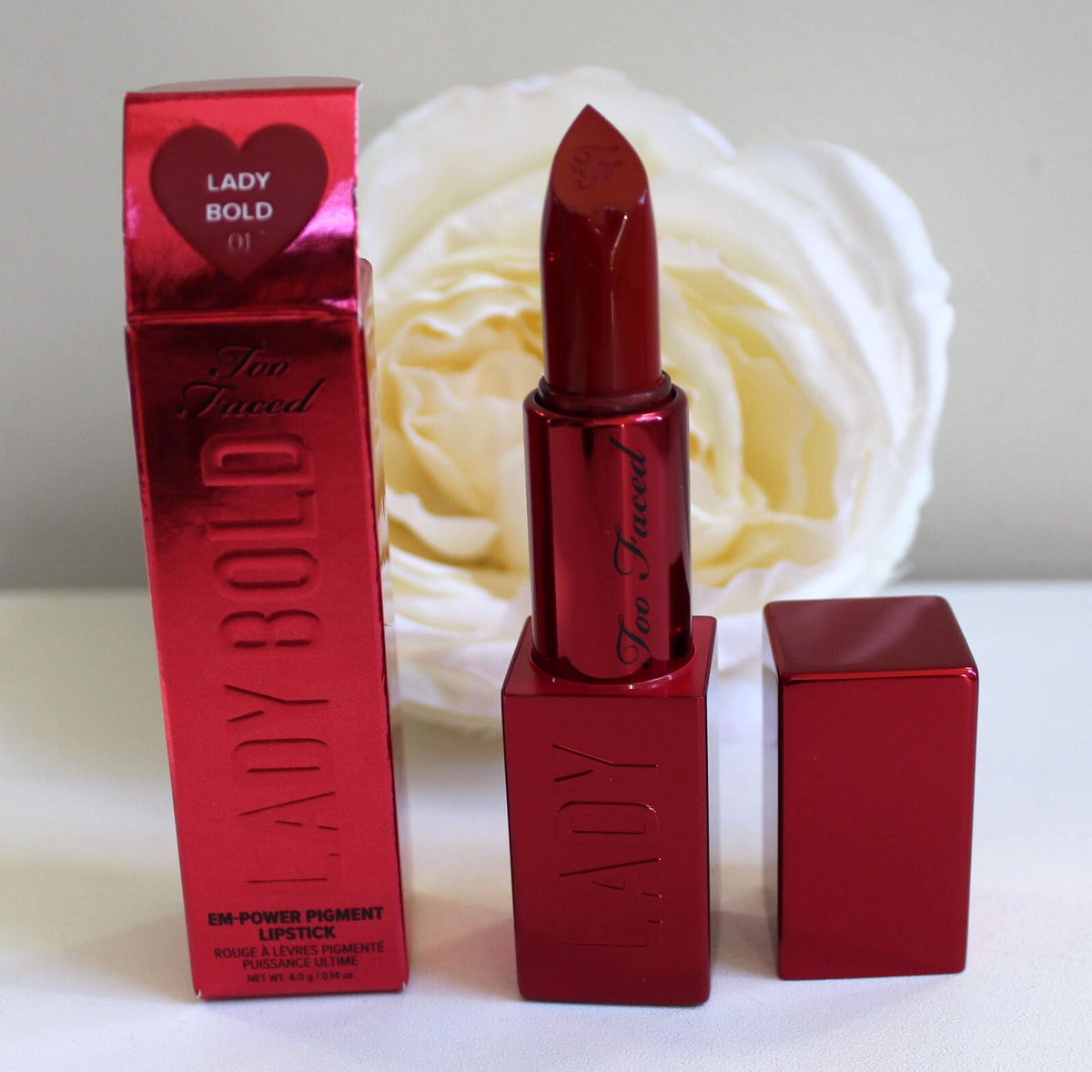 Em-power Pigment Lipstick - Too Faced Lady Bold (0.14 oz) Choose Shade