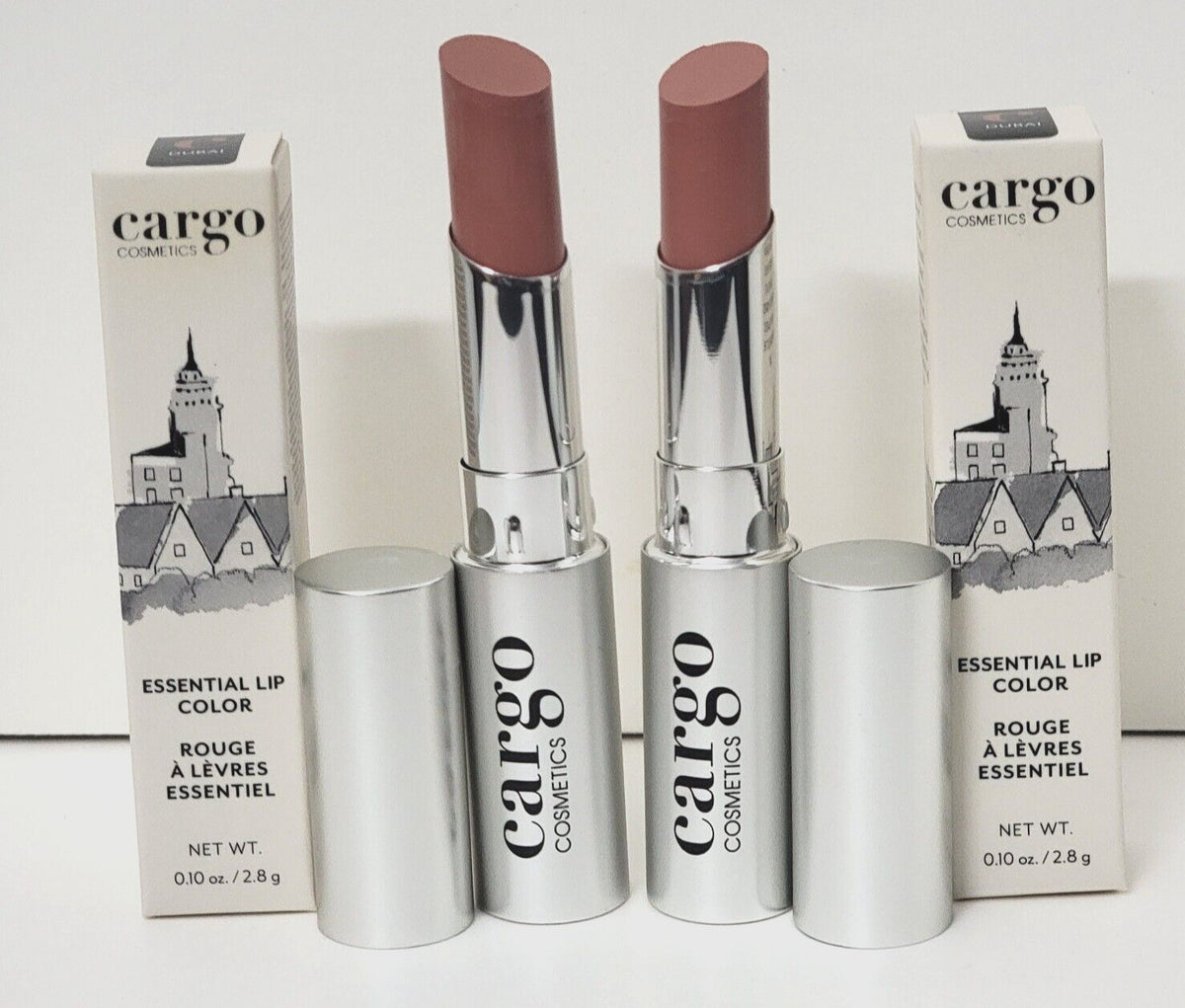 Cargo Cosmetics Essential Lip Color Set - 2 Shades, Hydrating Lipstick