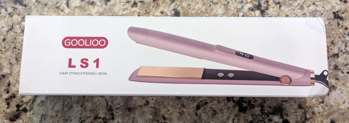 1" Hair Straightening Flat Iron - Pink