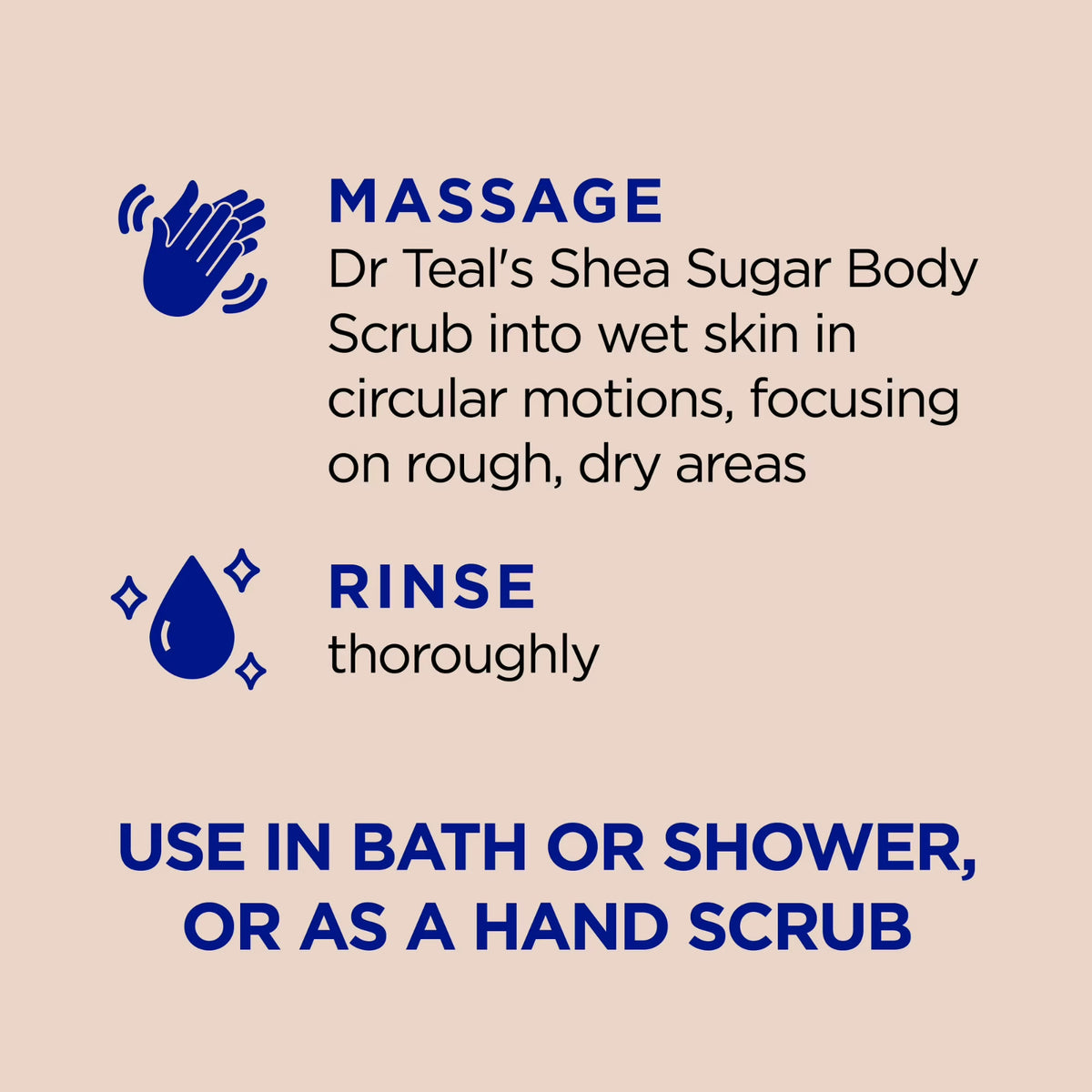 Dr Teal's Shea Sugar Body Scrub Almond Essential Oils, 19 oz - FREE